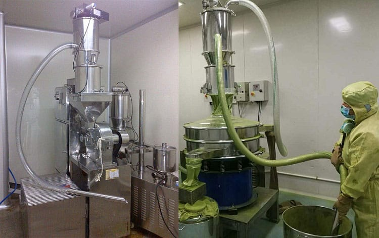 茶粉高效输送筛分设备 食品级茶叶粉末连续上料筛选一体机